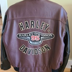 Harley Davidson 95th Anniversary Leather Jacket Size XL EXCELLENT CONDITION!